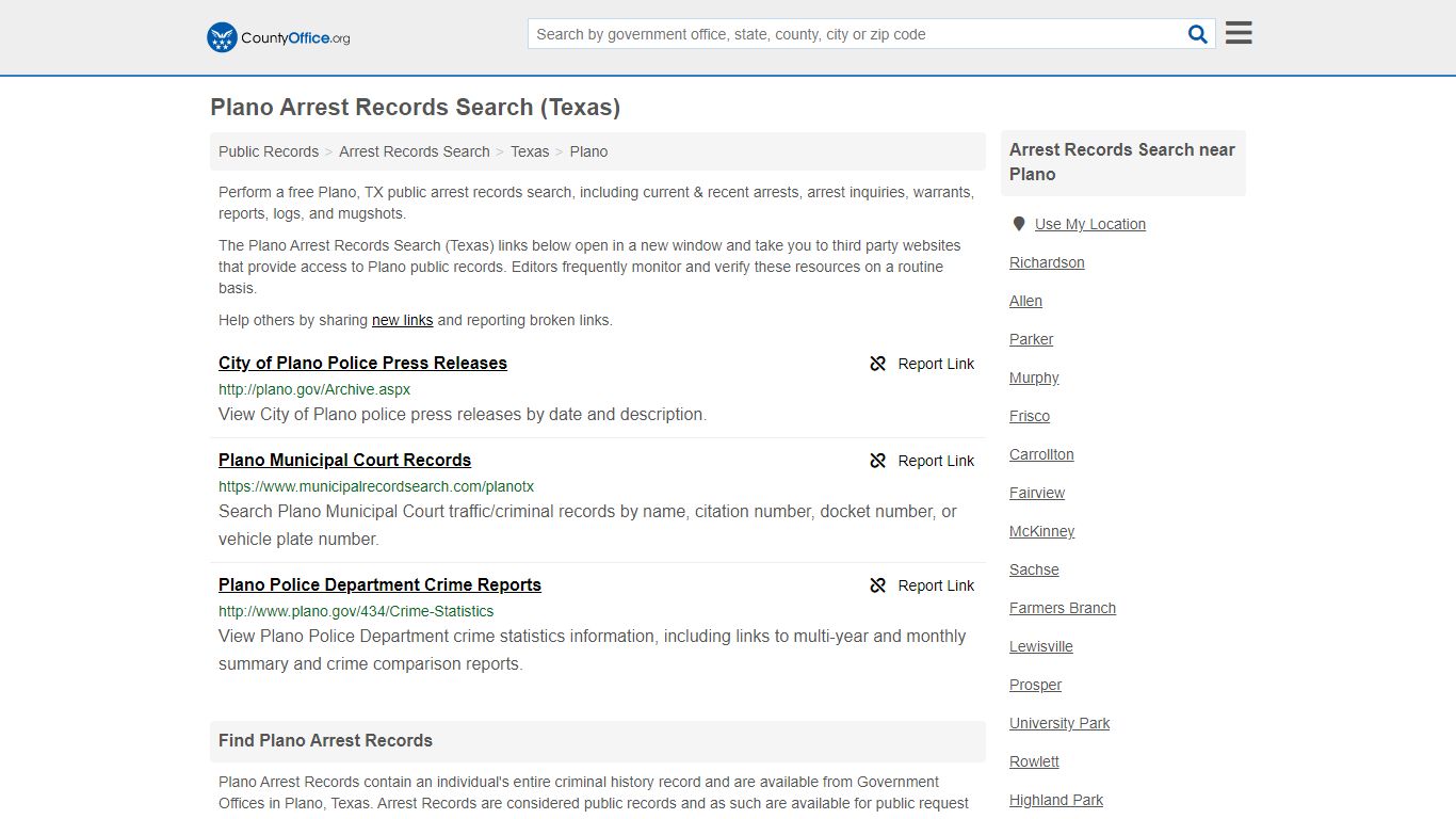 Arrest Records Search - Plano, TX (Arrests & Mugshots)